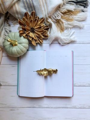 Undated - My Infinite Agenda - Blush with Rose Gold (180 Days) - 5" x 8.25", $29