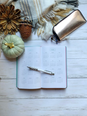 Undated - My Infinite Agenda - Blush with Rose Gold (180 Days) - 5" x 8.25", $29
