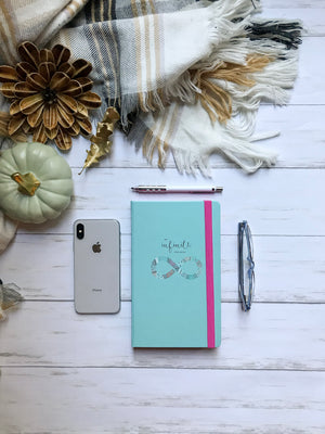 Undated - My Infinite Agenda - Blush with Rose Gold (180 Days) - 5" x 8.25", $29