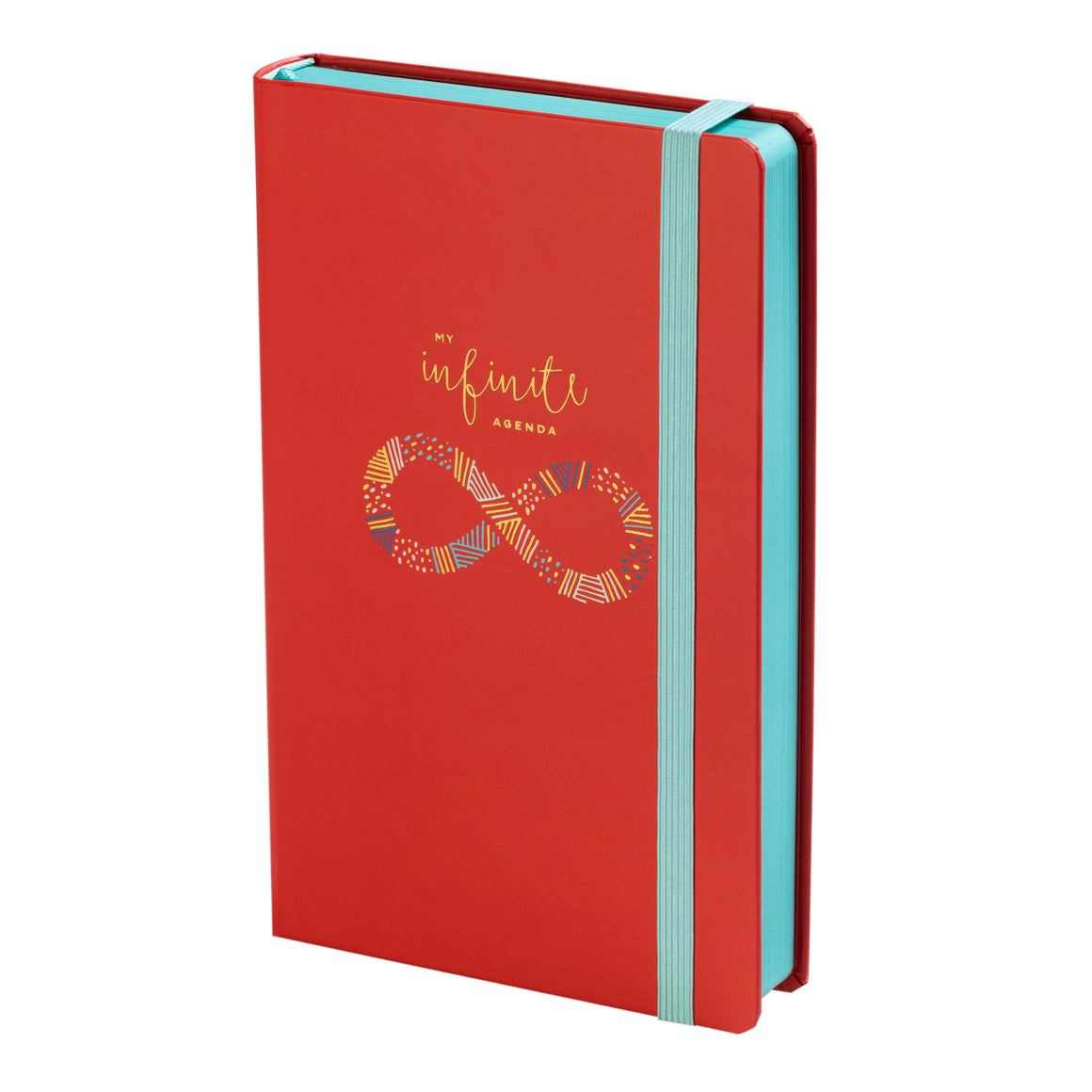 Undated - My Infinite Agenda - Coral with Teal (180 Days) - 5" x 8.25", $29