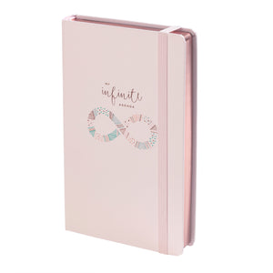 Undated - My Infinite Agenda - Blush with Rose Gold (180 Days) - 5" x 8.25", $29