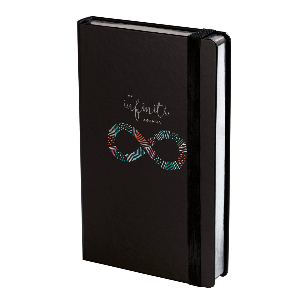 Undated - My Infinite Agenda - Black with Silver (180 Days) - 5" x 8.25", $29